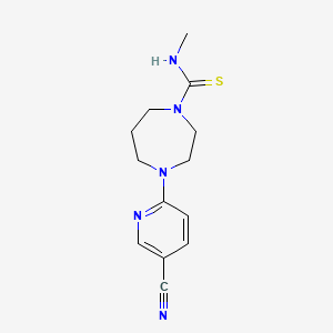 4-(5-cyanopyridin-2-yl)-N-methyl-1,4-diazepane-1-carbothioamide