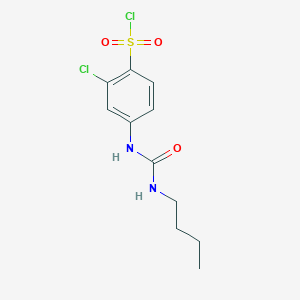 4-(3-Butylureido)-2-chlorobenzenesulfonylchloride