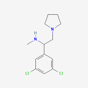 [1-(3,5-Dichloro-phenyl)-2-pyrrolidin-1-yl-ethyl]-methyl-amine