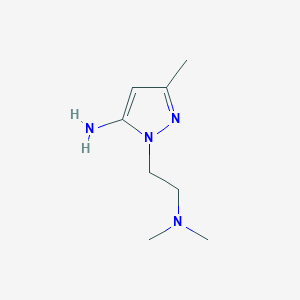 molecular formula C8H16N4 B1620643 2-(2-Dimethylaminoethyl)-5-methyl-2H-pyrazole-3-ylamine CAS No. 685892-22-2