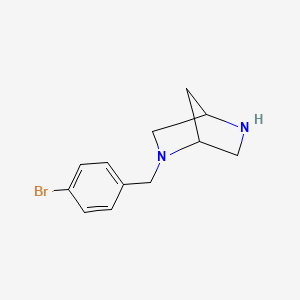 molecular formula C12H15BrN2 B1620651 2-(4-Bromobenzyl)-2,5-diazabicyclo[2.2.1]heptane CAS No. 845866-72-0