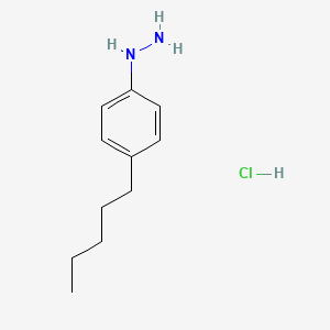 molecular formula C11H19ClN2 B1620652 4-n-Pentylphenylhydrazine hydrochloride CAS No. 849021-13-2