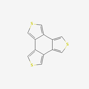 molecular formula C12H6S3 B1620656 Benzo[1,2-c:3,4-c':5,6-c'']trithiophene CAS No. 67466-80-2