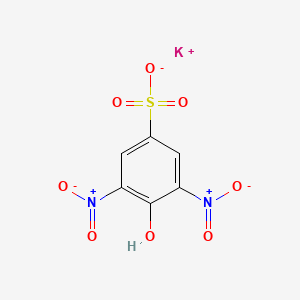 molecular formula C6H3KN2O8S B1620658 Potassium 4-hydroxy-3,5-dinitrobenzenesulphonate CAS No. 74525-39-6