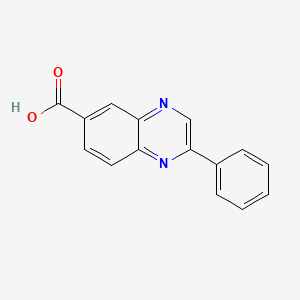 molecular formula C15H10N2O2 B1620662 2-苯基喹喔啉-6-羧酸 CAS No. 71897-04-6
