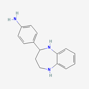 4-(2,3,4,5-tetrahydro-1H-1,5-benzodiazepin-2-yl)aniline