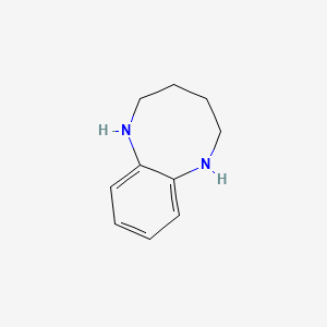 molecular formula C10H14N2 B1620671 1,2,3,4,5,6-Hexahydro-1,6-benzodiazocine CAS No. 39161-58-5
