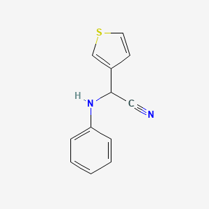 molecular formula C12H10N2S B1620672 Phenylamino-thiophen-3-YL-acetonitrile CAS No. 904817-00-1