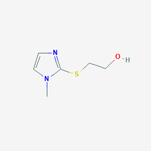 molecular formula C6H10N2OS B1620678 2-[(1-methyl-1H-imidazol-2-yl)thio]ethan-1-ol CAS No. 53064-92-9