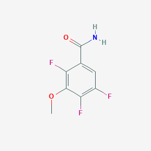 molecular formula C8H6F3NO2 B1620679 2,4,5-Trifluoro-3-methoxybenzamide CAS No. 112811-64-0