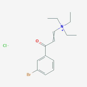 molecular formula C15H21BrClNO B1620684 3-(3-bromophenyl)-N,N,N-triethyl-3-oxoprop-1-en-1-aminium chloride CAS No. 284493-93-2
