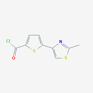 5-(2-Methyl-1,3-thiazol-4-YL)-2-thiophenecarbonyl chloride