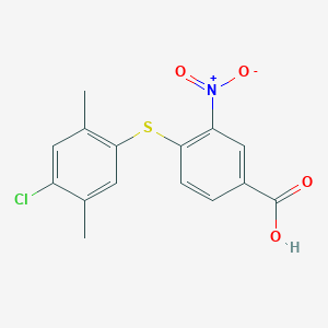 4-[(4-Chloro-2,5-dimethylphenyl)thio]-3-nitrobenzoic acid