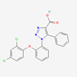 molecular formula C21H13Cl2N3O3 B1620720 1-[2-(2,4-dichlorophenoxy)phenyl]-5-phenyl-1H-1,2,3-triazole-4-carboxylic acid CAS No. 664966-03-4