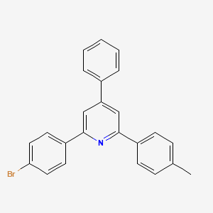 molecular formula C24H18BrN B1620721 2-(4-Bromophenyl)-4-phenyl-6-(4-tolyl)pyridine CAS No. 32727-87-0