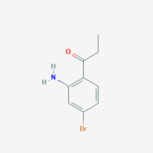 molecular formula C9H10BrNO B1620726 1-(2-Amino-4-bromophenyl)propan-1-one CAS No. 36372-62-0