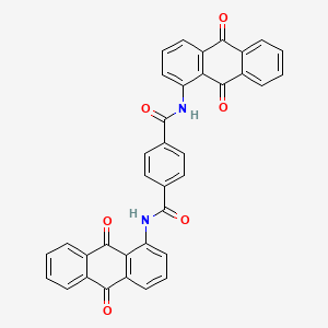 molecular formula C36H20N2O6 B1620728 N,N'-Bis(9,10-dihydro-9,10-dioxo-1-anthryl)terephthaldiamide CAS No. 70321-14-1