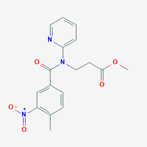 Methyl 3-(4-methyl-3-nitro-N-(pyridin-2-yl)benzamido)propanoate