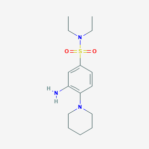 molecular formula C15H25N3O2S B1620730 3-Amino-N,N-diethyl-4-piperidin-1-yl-benzenesulfonamide CAS No. 22745-63-7
