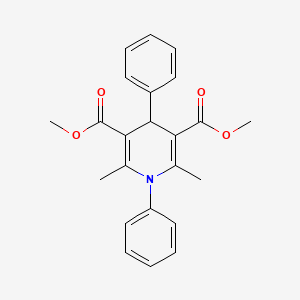 molecular formula C23H23NO4 B1620732 Dimethyl 2,6-dimethyl-1,4-diphenyl-1,4-dihydropyridine-3,5-dicarboxylate CAS No. 83300-85-0