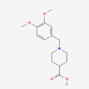 molecular formula C15H21NO4 B1620733 1-(3,4-Dimethoxybenzyl)piperidine-4-carboxylic acid CAS No. 856437-79-1
