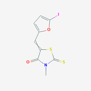 molecular formula C9H6INO2S2 B1620739 (5Z)-5-[(5-iodo-2-furyl)methylene]-3-methyl-2-thioxo-1,3-thiazolidin-4-one CAS No. 329002-53-1