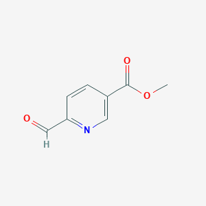 molecular formula C8H7NO3 B162074 Methyl 6-formylnicotinate CAS No. 10165-86-3