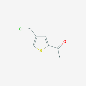molecular formula C7H7ClOS B1620741 1-[4-(Chloromethyl)-2-thienyl]ethanone CAS No. 33148-79-7