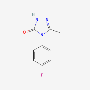molecular formula C9H8FN3O B1620743 4-(4-Fluorophenyl)-3-methyl-1H-1,2,4-triazol-5(4H)-one CAS No. 860650-96-0