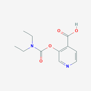 molecular formula C11H14N2O4 B1620746 3-{[(Diethylamino)carbonyl]oxy}-4-pyridinecarboxylic acid CAS No. 215364-83-3