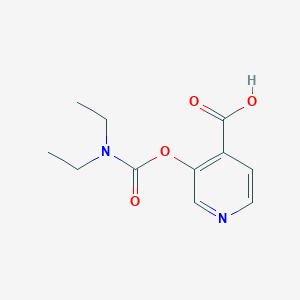 molecular formula C11H14N2O4 B1620746 3-(diethylcarbamoyloxy)pyridine-4-carboxylic Acid CAS No. 215364-83-3