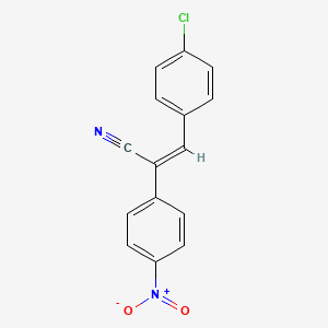 molecular formula C15H9ClN2O2 B1620750 3-(p-Chlorophenyl)-2-(p-nitrophenyl)acrylonitrile CAS No. 2900-72-3