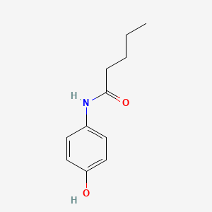 molecular formula C11H15NO2 B1620752 N-(4-hydroxyphenyl)pentanamide CAS No. 84928-26-7
