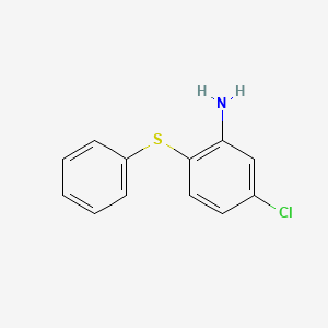 molecular formula C12H10ClNS B1620755 5-氯-2-苯基硫基苯胺 CAS No. 4235-20-5