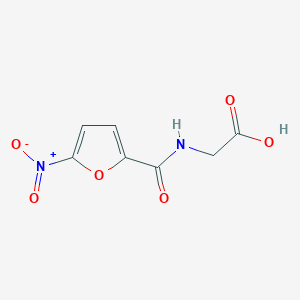 molecular formula C7H6N2O6 B1620758 [(5-Nitro-2-furoyl)amino]acetic acid CAS No. 52980-52-6