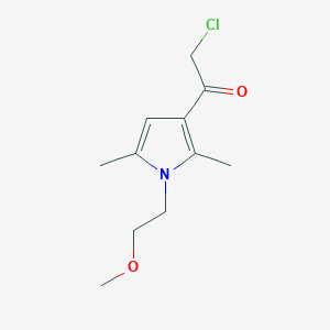 molecular formula C11H16ClNO2 B1620762 2-Chloro-1-[1-(2-methoxy-ethyl)-2,5-dimethyl-1H-pyrrol-3-yl]-ethanone CAS No. 379241-47-1