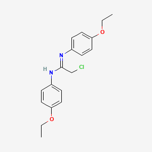 B1620764 2-Chloro-N,N'-bis-(4-ethoxy-phenyl)-acetamidine CAS No. 40403-45-0
