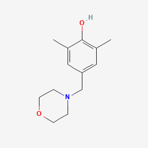molecular formula C13H19NO2 B1620768 2,6-Dimethyl-4-(morpholin-4-ylmethyl)phenol CAS No. 21894-01-9