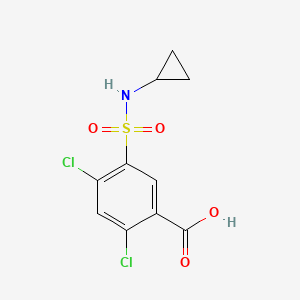 molecular formula C10H9Cl2NO4S B1620769 2,4-Dichloro-5-[(cyclopropylamino)sulfonyl]benzoic acid CAS No. 31914-94-0