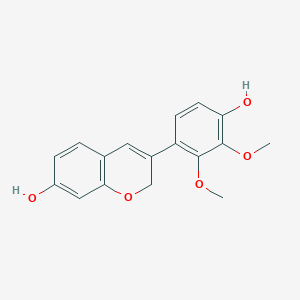molecular formula C17H16O5 B162077 Haginin A CAS No. 74174-29-1