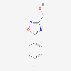 molecular formula C9H7ClN2O2 B1620773 (5-(4-Chlorophenyl)-1,2,4-oxadiazol-3-YL)methanol CAS No. 685123-47-1