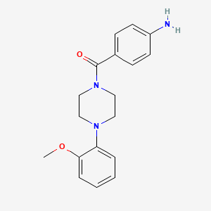 molecular formula C18H21N3O2 B1620774 (4-Aminophenyl)[4-(2-methoxyphenyl)piperazino]methanone CAS No. 302333-22-8