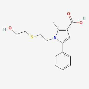 1-[2-[(2-Hydroxyethyl)thio]ethyl]-2-methyl-5-phenyl-1H-pyrrole-3-carboxylic acid