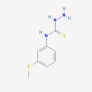 molecular formula C8H11N3S2 B1620792 4-[3-(Methylthio)phenyl]-3-thiosemicarbazide CAS No. 76457-80-2