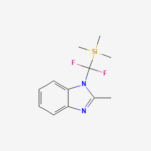 molecular formula C12H16F2N2Si B1620793 1-(Trimethylsilyldifluoromethyl)-2-methyl-1H-benzoimidazole CAS No. 341529-09-7