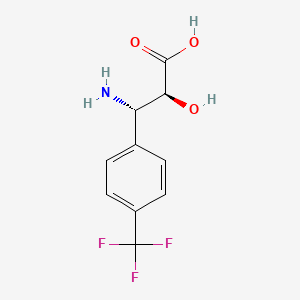 molecular formula C10H10F3NO3 B1620794 (2S,3S)-3-氨基-2-羟基-3-(4-(三氟甲基)苯基)丙酸 CAS No. 959574-20-0