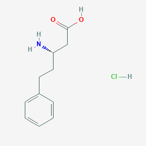 molecular formula C11H16ClNO2 B1620795 (S)-3-Amino-5-phenylpentanoic acid hydrochloride CAS No. 331846-97-0