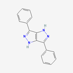 molecular formula C16H12N4 B1620796 1,4-Dihydro-3,6-diphenyl-pyrazolo[4,3-c]pyrazole CAS No. 60492-61-7