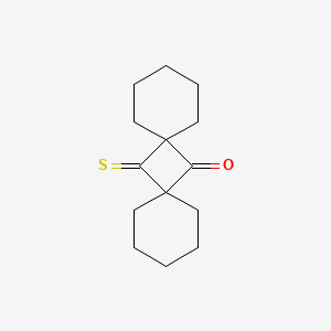molecular formula C14H20OS B1620799 14-Thioxo-dispiro[5.1.5.1]tetradecan-7-one CAS No. 22502-48-3