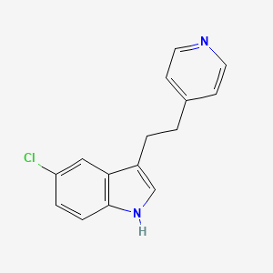 molecular formula C15H13ClN2 B1620801 5-Chloro-3-[2-(4-pyridinyl)ethyl]-indole CAS No. 75259-79-9